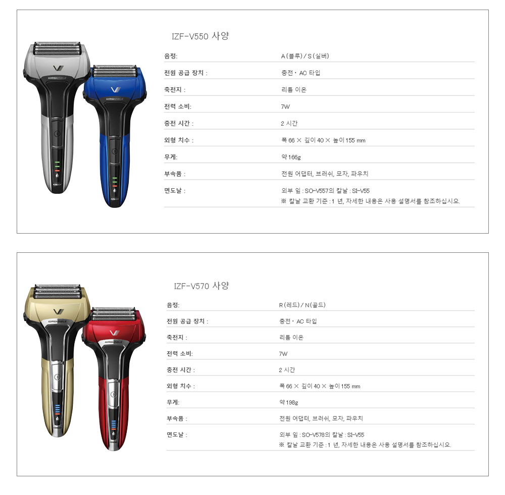 이즈미전기면도기 상세설명 02 이즈미전기면도기 상세설명 02