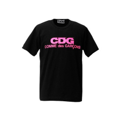 꼼데가르송 반팔티 cdg 로고 남녀공용 면100 티셔츠 일본매장 핑크s